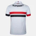 Camisa São Paulo I 24/25 s/n° Torcedor New Balance Masculina - Branco+Vermelho