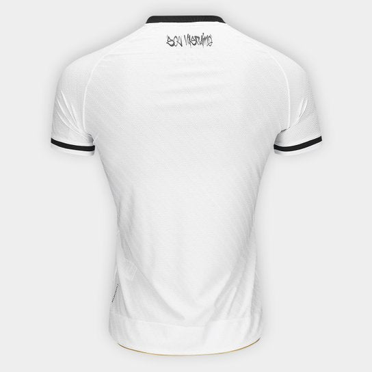 Manto Infantil Vasco II 25/26 s/n Jogador Kappa - Branco+Preto