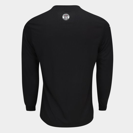 Camisa Vasco 24/25 Goleiro Kombat 1974 Kappa Masculina - Preto