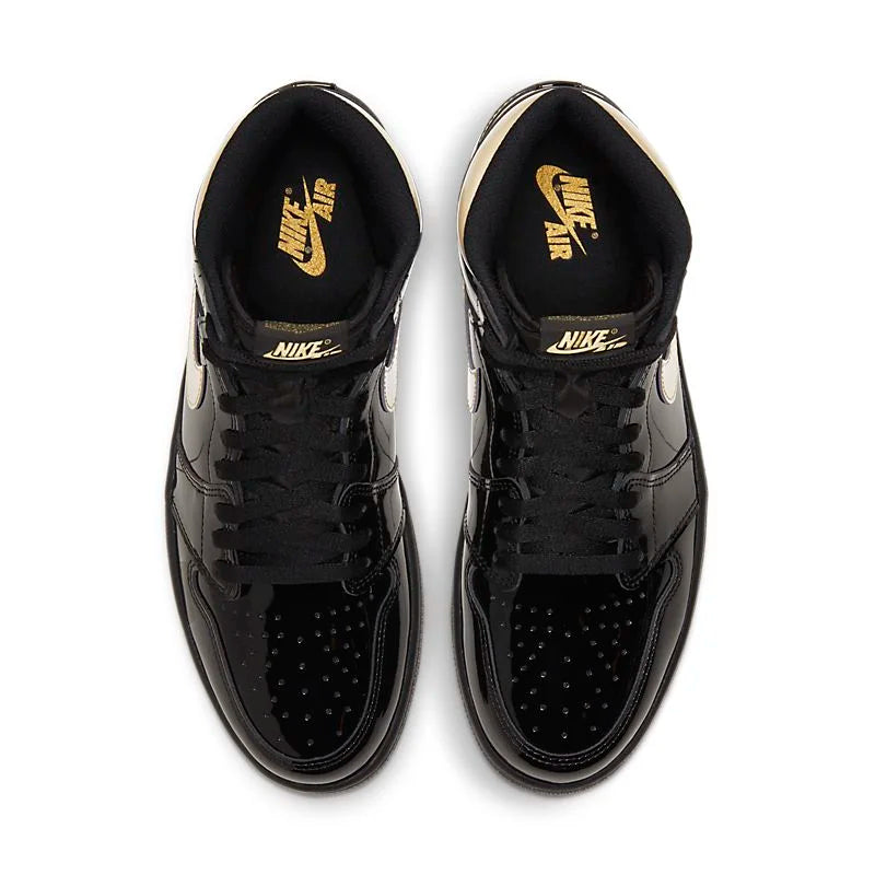 Tênis Air Jordan 1 Retrô High OG Black Metallic Gold
