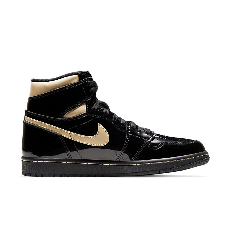 Tênis Air Jordan 1 Retrô High OG Black Metallic Gold