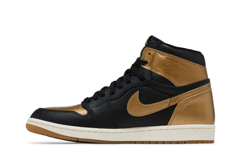 Tênis Air Jordan 1 High Og Black Metallic Gold Preto