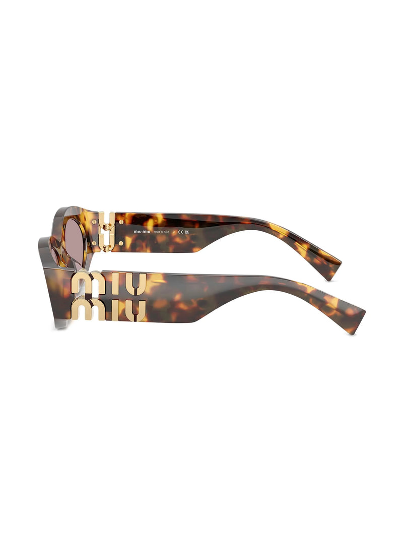Óculos de sol Miu Miu Eyewear com logo