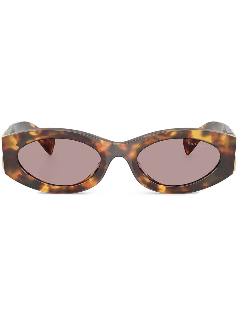 Óculos de sol Miu Miu Eyewear com logo