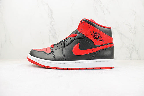 Air Jordan 1 Mid Red Black White