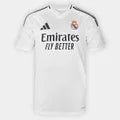 Camisa Real Madrid Home 24/25 s/n° Torcedor Adidas Masculina - Branco