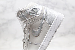 Jordan High Top AJ1 Cinza Metálico Prata