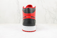 Air Jordan 1 Mid Red Black White
